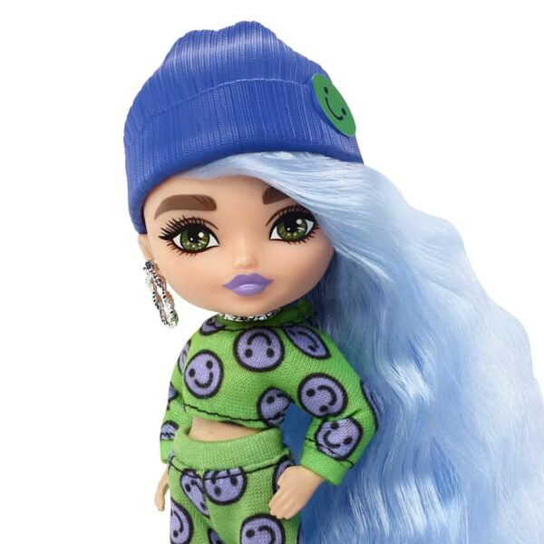 Barbie® Extra Mini Minis™ lelle ar ziliem matiem, 13 cm, HGP65 