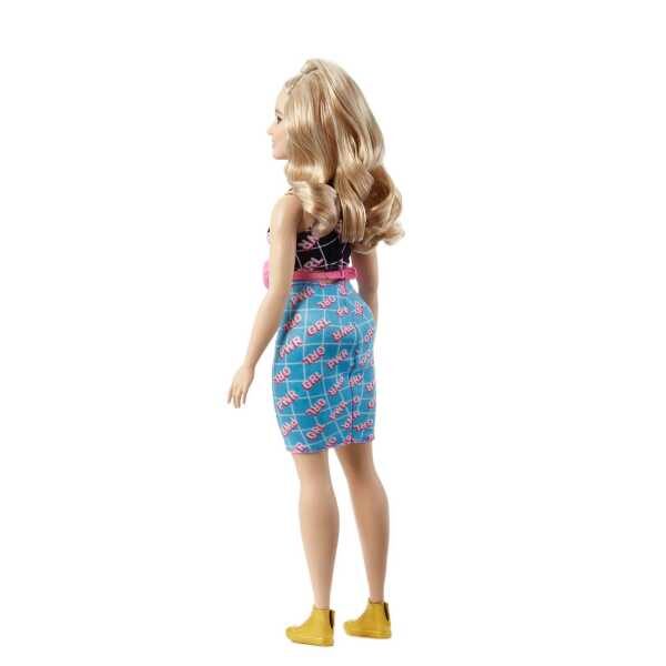 Barbie® Fashionistas lelle - blondīne ar meitenīgu tērpu ar drukātu apdruku,, 1 gab., HJT01